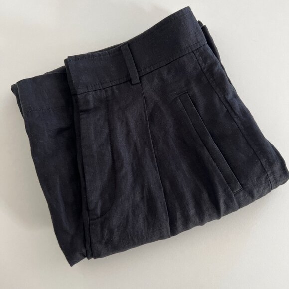 Everlane The Linen Way-High Drape Pant / wide leg trousers / black / size 2 - Picture 11 of 11